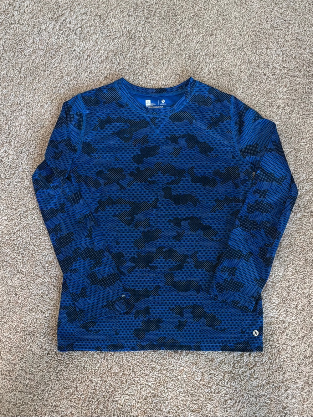 Blue Camo Long-Sleeve Shirt